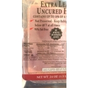 Kirkland Signature Ham, Extra Lean, Uncured: Calories, Nutrition