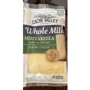 Cache Valley Creamery Cheese, Mozzarella, Whole Milk: Calories ...
