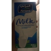 Almarai Milk, 100% Fresh Cow's Milk, Full Fat: Calories, Nutrition ...