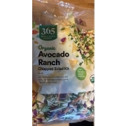 365 Chopped Salad Kit, Avocado Ranch, Organic: Calories, Nutrition ...