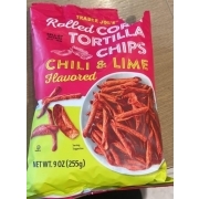 Trader Joe's Tortilla Chips, Rolled Corn, Chili Lime: Calories
